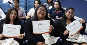 Jóvenes Baristas en su graduación
