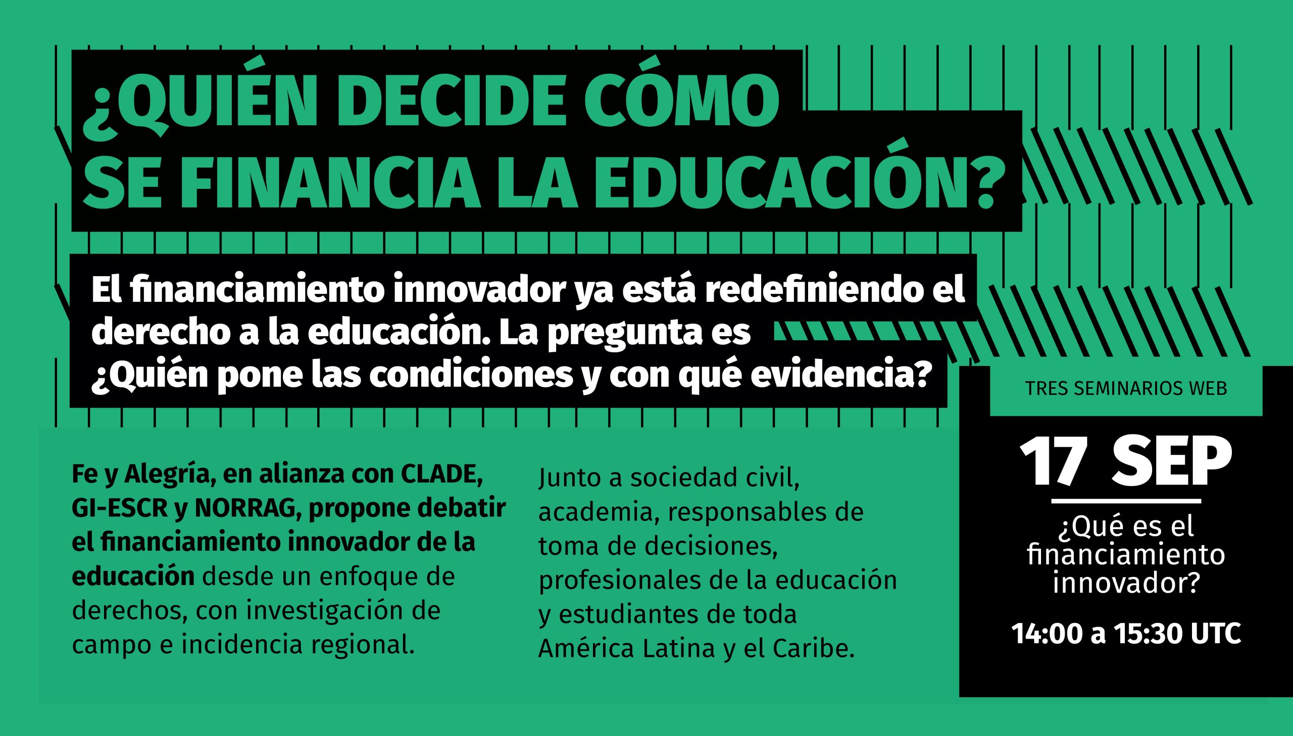¿Quién decide cómo se financia la educación?